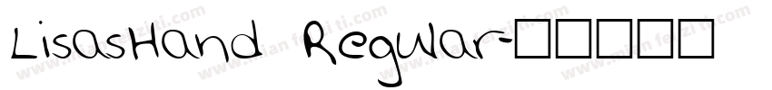 LisasHand Regular字体转换